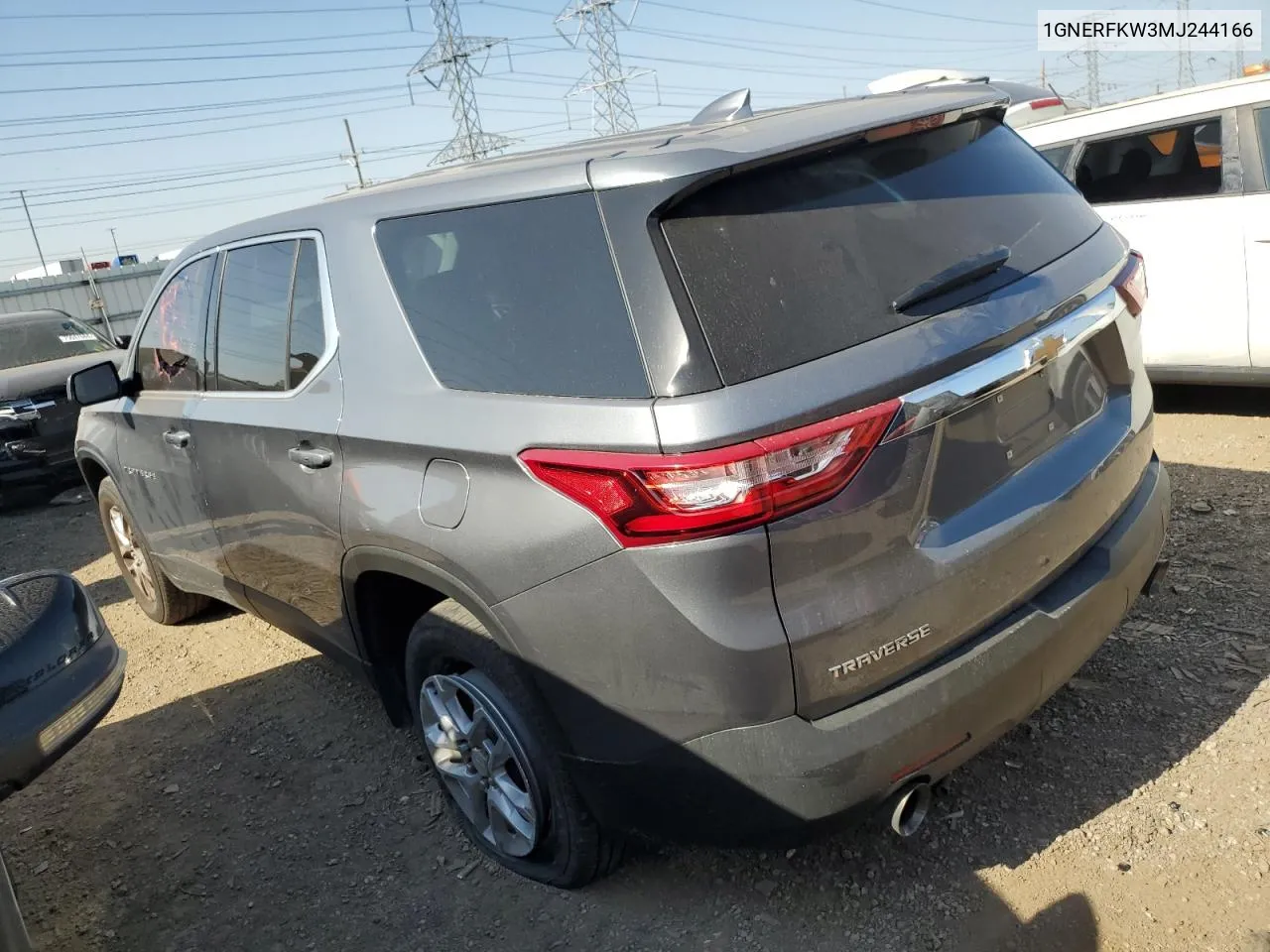 2021 Chevrolet Traverse Ls VIN: 1GNERFKW3MJ244166 Lot: 74737034