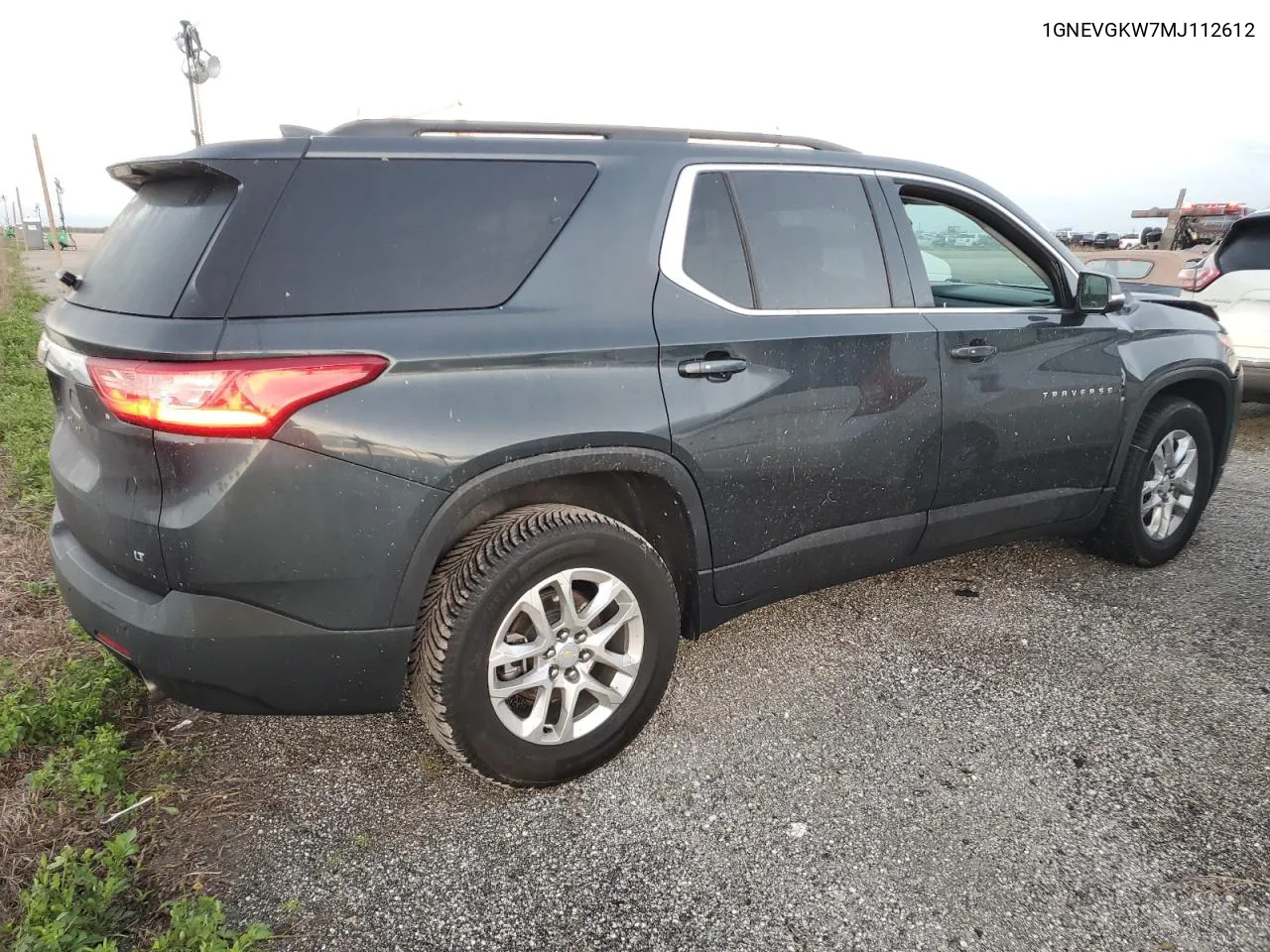 2021 Chevrolet Traverse Lt VIN: 1GNEVGKW7MJ112612 Lot: 75235074