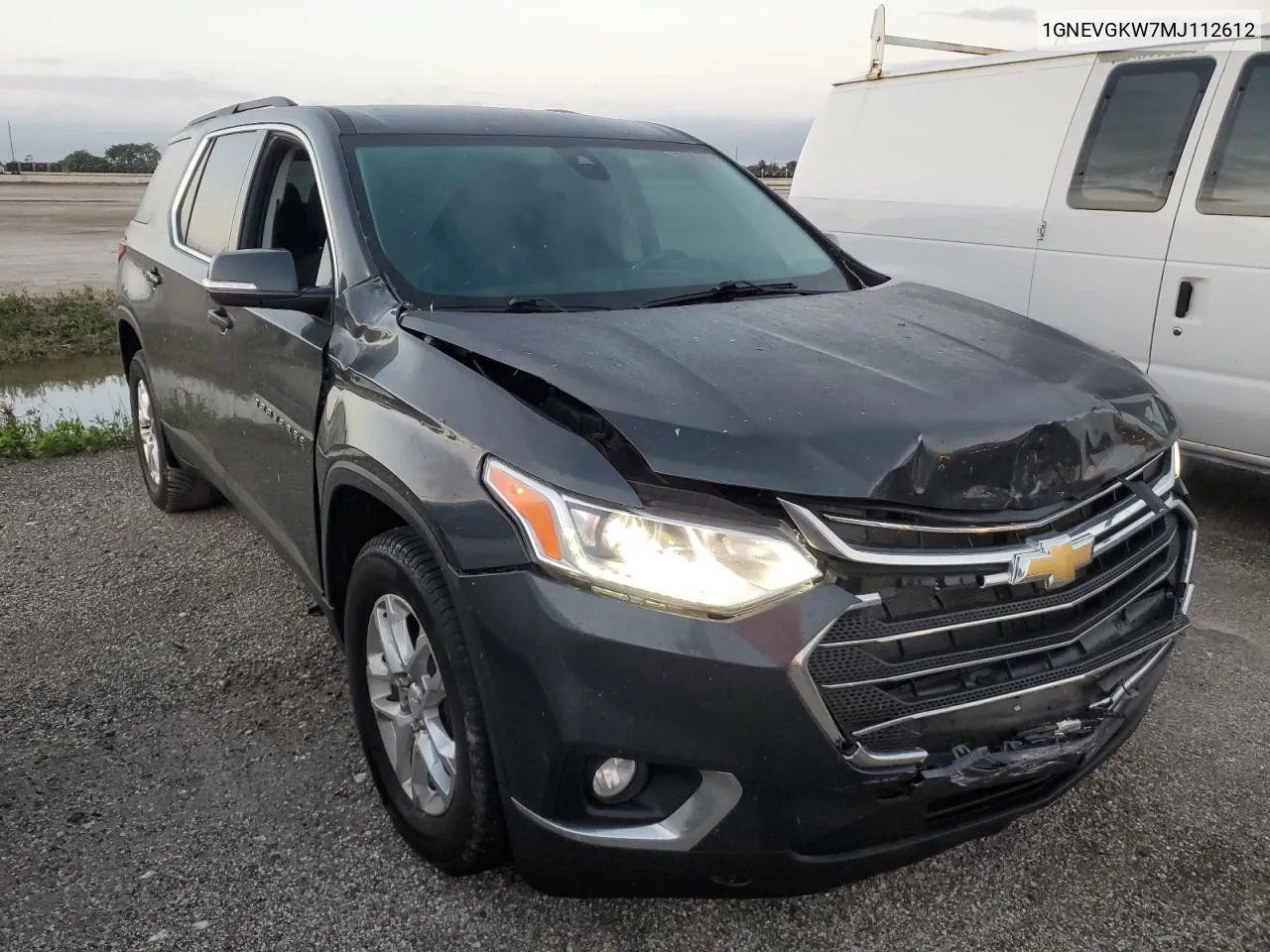 2021 Chevrolet Traverse Lt VIN: 1GNEVGKW7MJ112612 Lot: 75235074