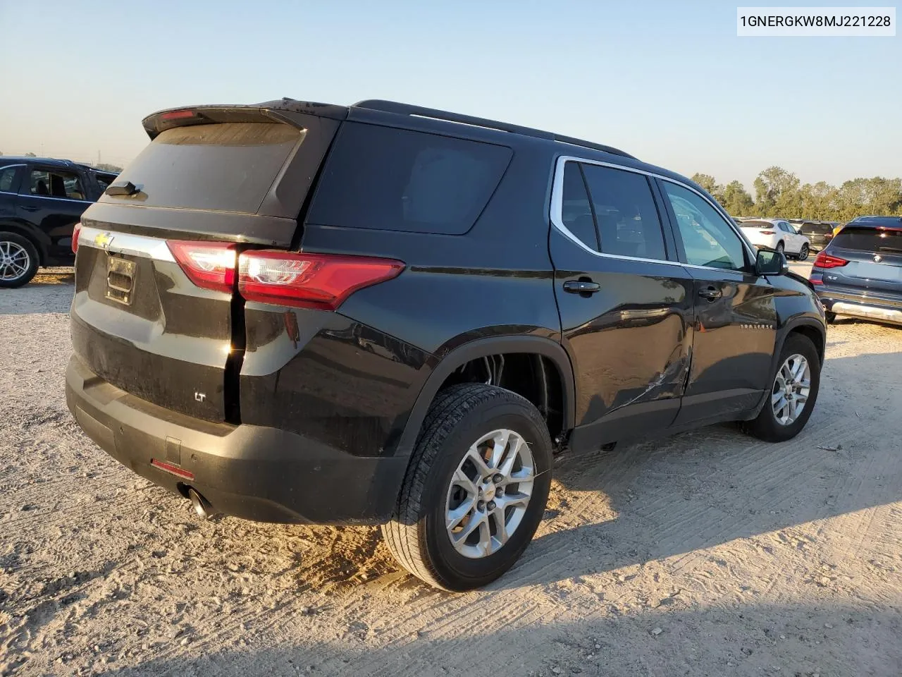 2021 Chevrolet Traverse Lt VIN: 1GNERGKW8MJ221228 Lot: 75551424