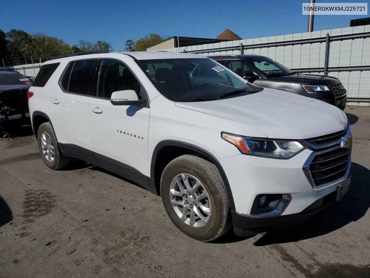 2021 Chevrolet Traverse Lt VIN: 1GNERGKWXMJ229721 Lot: 75658104