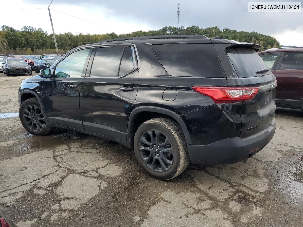 2021 Chevrolet Traverse Rs VIN: 1GNERJKW2MJ118464 Lot: 75867214