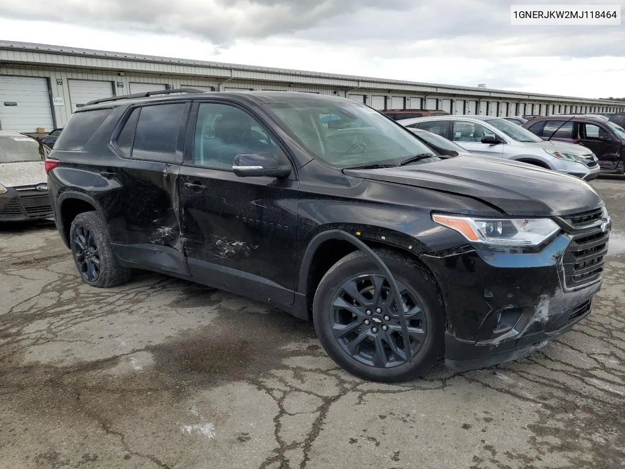 2021 Chevrolet Traverse Rs VIN: 1GNERJKW2MJ118464 Lot: 75867214