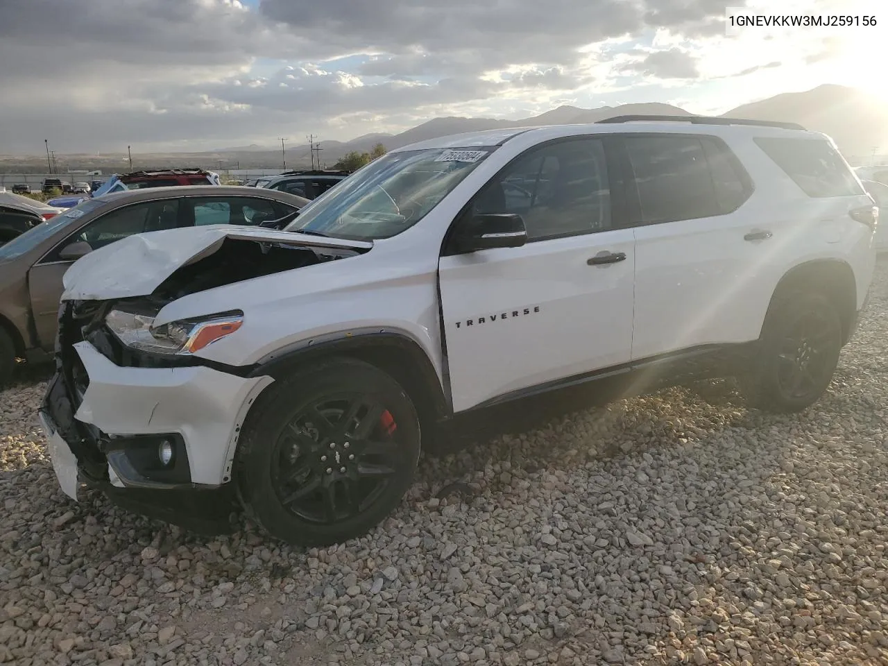 2021 Chevrolet Traverse Premier VIN: 1GNEVKKW3MJ259156 Lot: 75930504