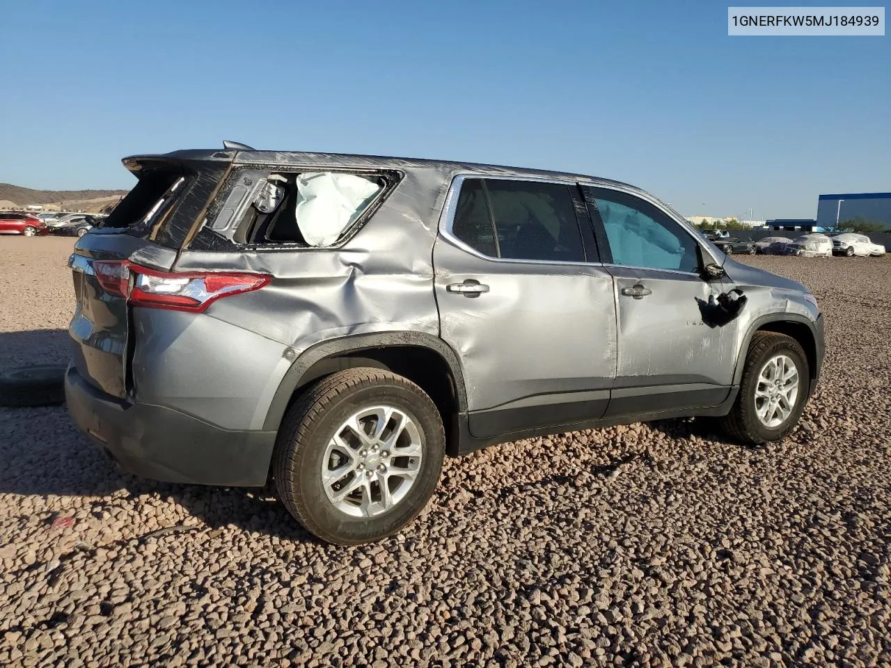 2021 Chevrolet Traverse Ls VIN: 1GNERFKW5MJ184939 Lot: 76304364