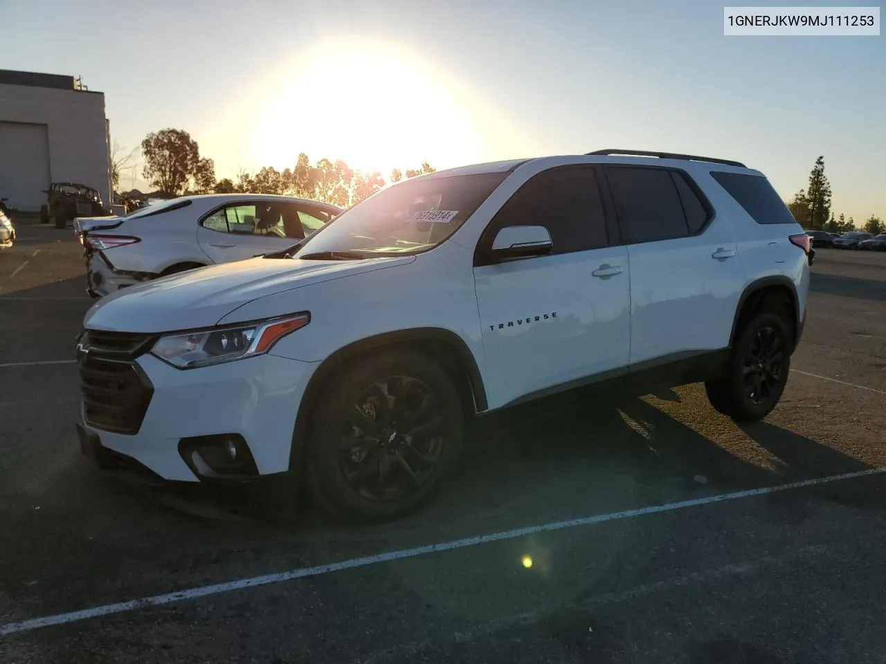 2021 Chevrolet Traverse Rs VIN: 1GNERJKW9MJ111253 Lot: 76915914