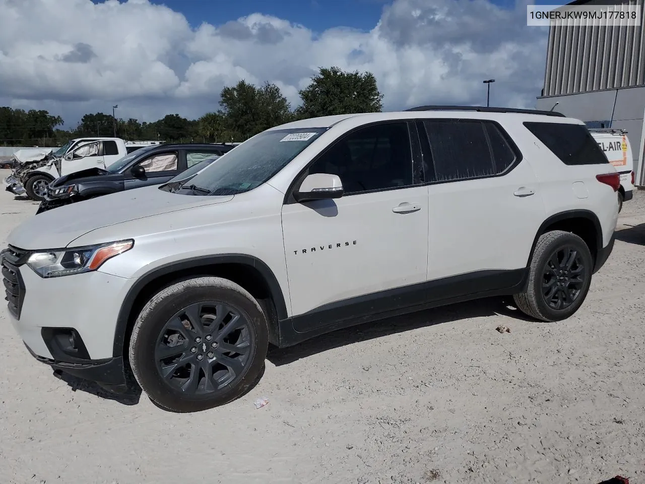 2021 Chevrolet Traverse Rs VIN: 1GNERJKW9MJ177818 Lot: 77220904