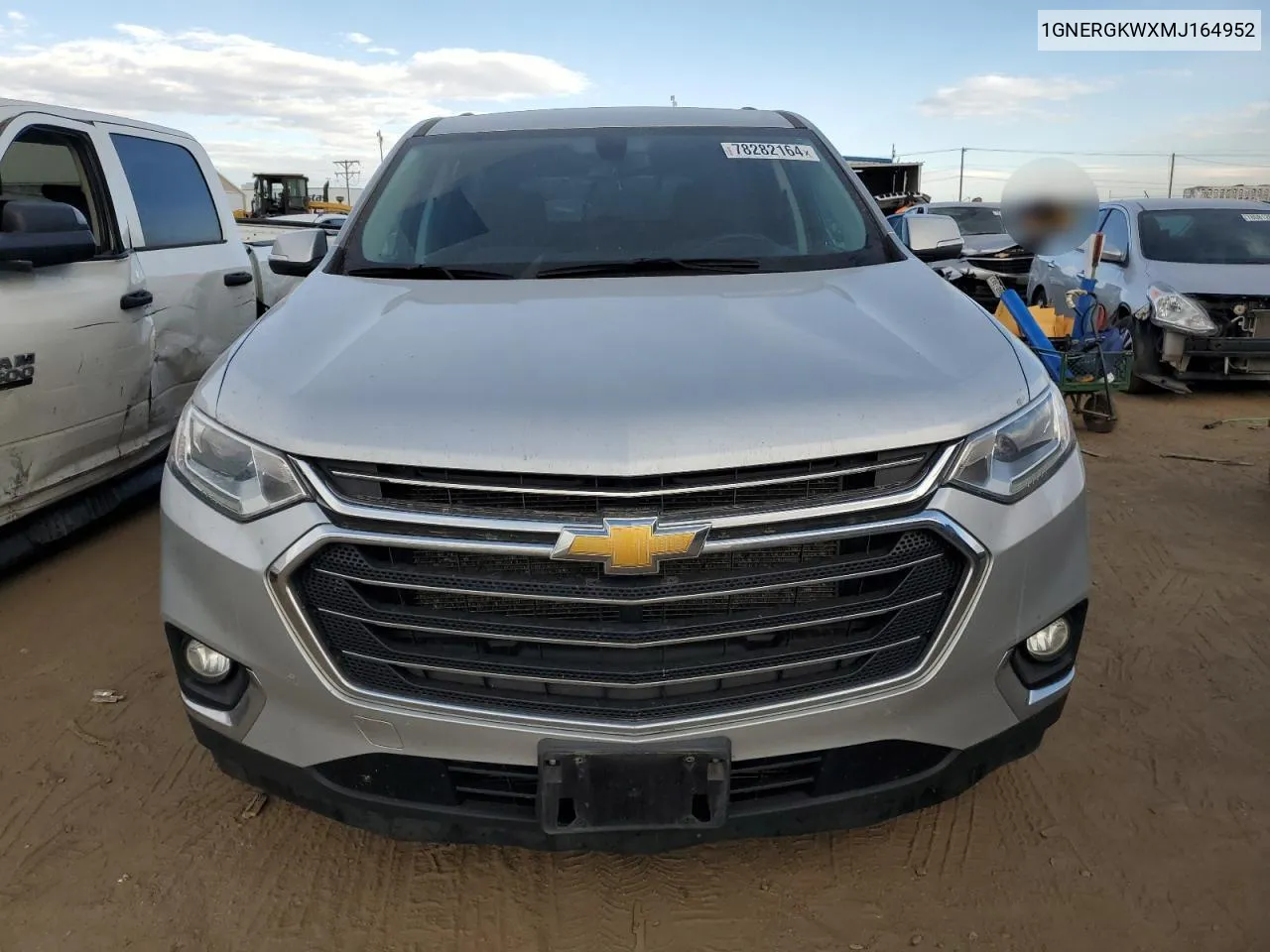 2021 Chevrolet Traverse Lt VIN: 1GNERGKWXMJ164952 Lot: 78282164