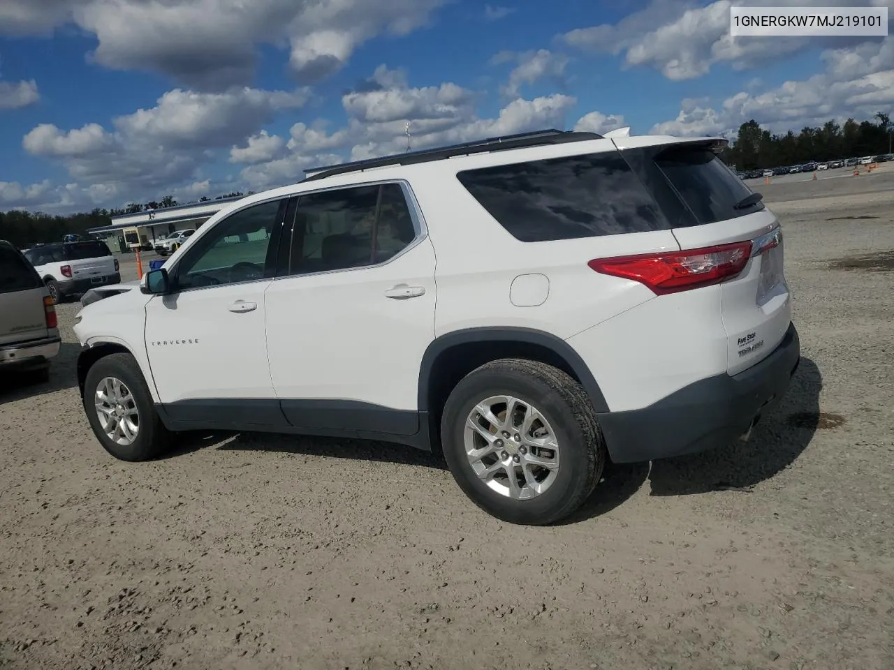 2021 Chevrolet Traverse Lt VIN: 1GNERGKW7MJ219101 Lot: 78355234