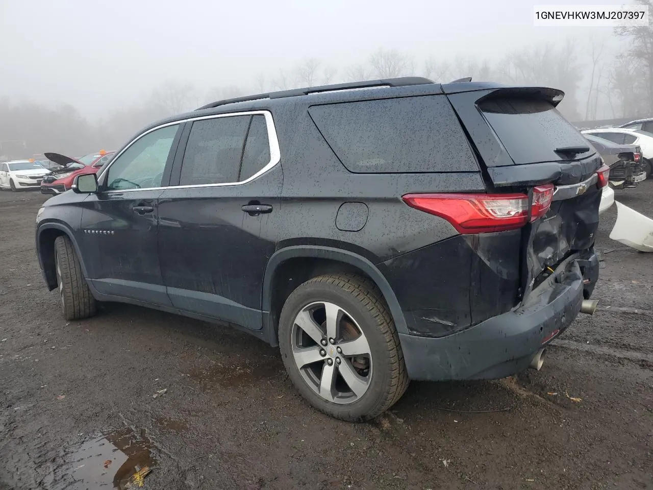 2021 Chevrolet Traverse Lt VIN: 1GNEVHKW3MJ207397 Lot: 78433674