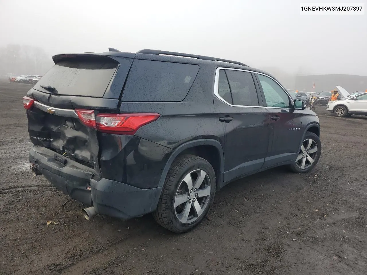 2021 Chevrolet Traverse Lt VIN: 1GNEVHKW3MJ207397 Lot: 78433674