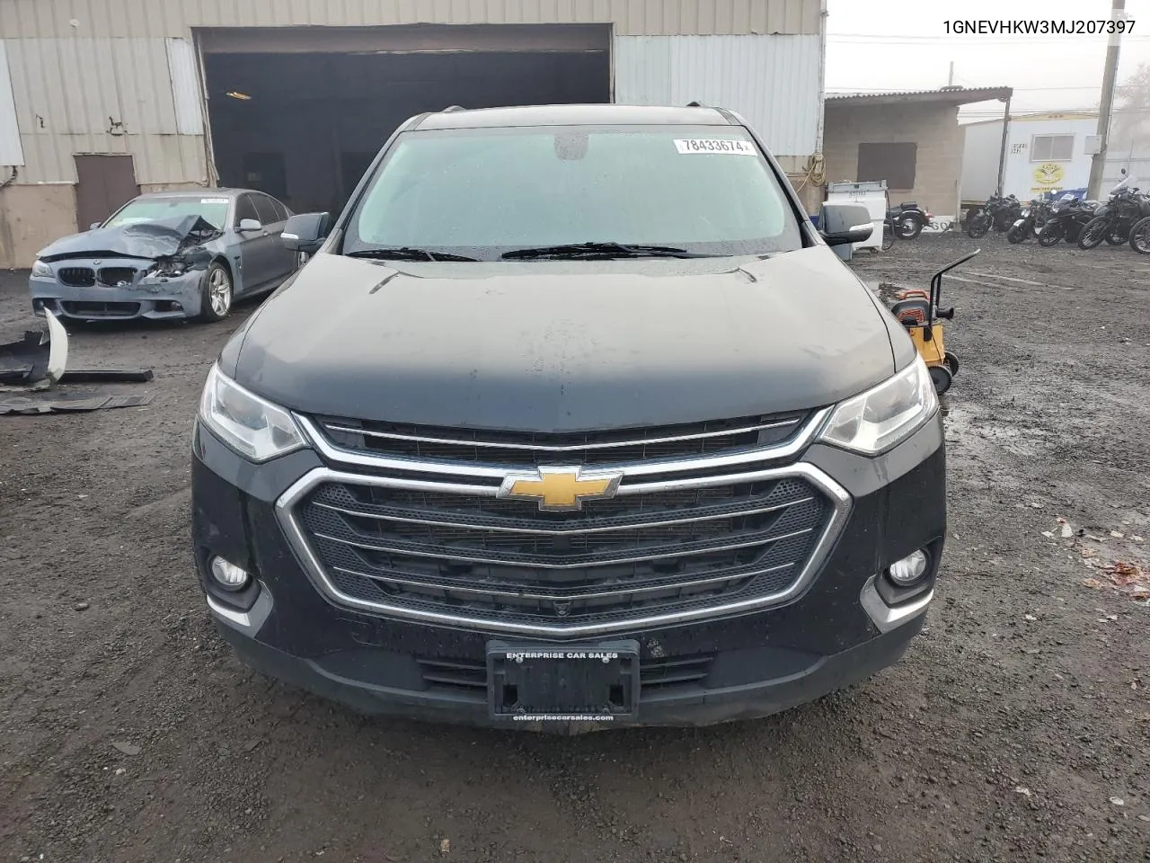 2021 Chevrolet Traverse Lt VIN: 1GNEVHKW3MJ207397 Lot: 78433674