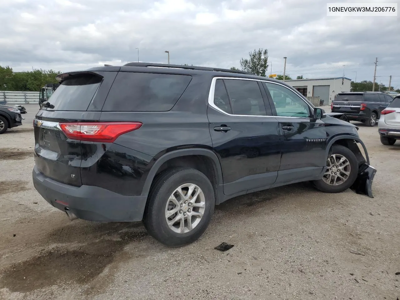 2021 Chevrolet Traverse Lt VIN: 1GNEVGKW3MJ206776 Lot: 79508124