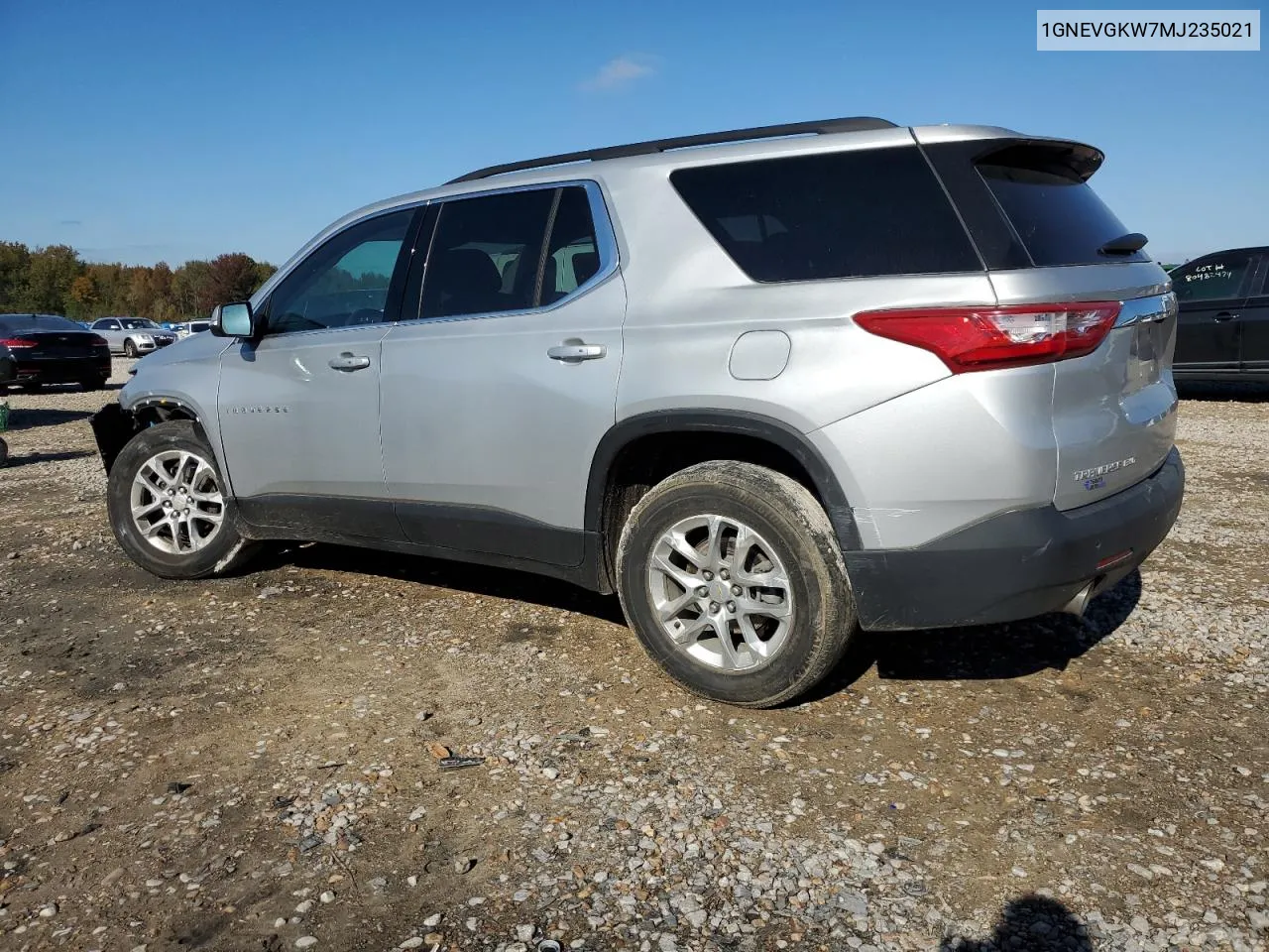 2021 Chevrolet Traverse Lt VIN: 1GNEVGKW7MJ235021 Lot: 79947374