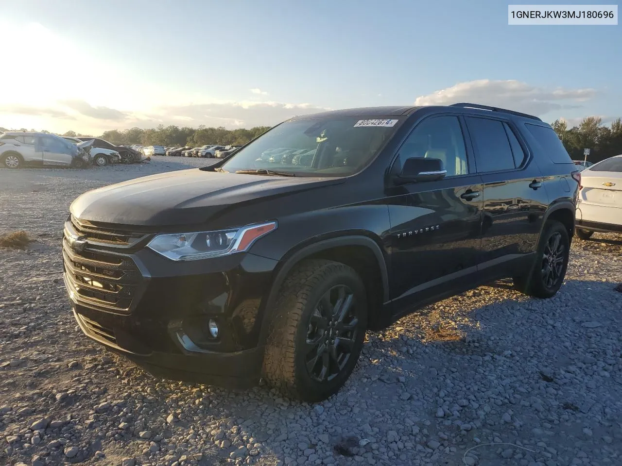 2021 Chevrolet Traverse Rs VIN: 1GNERJKW3MJ180696 Lot: 80042674