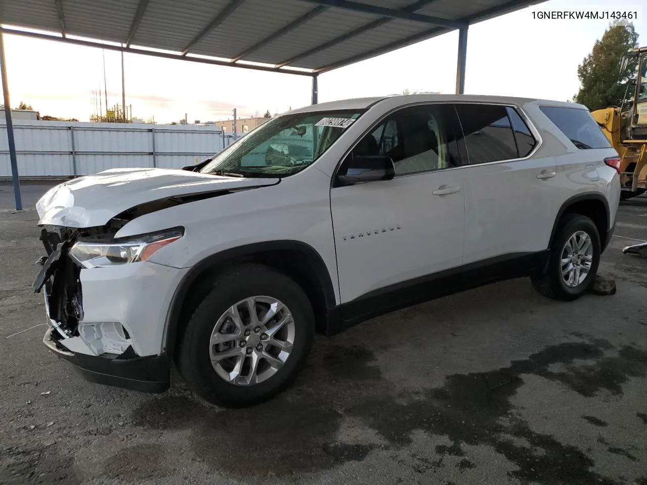 2021 Chevrolet Traverse Ls VIN: 1GNERFKW4MJ143461 Lot: 80290874