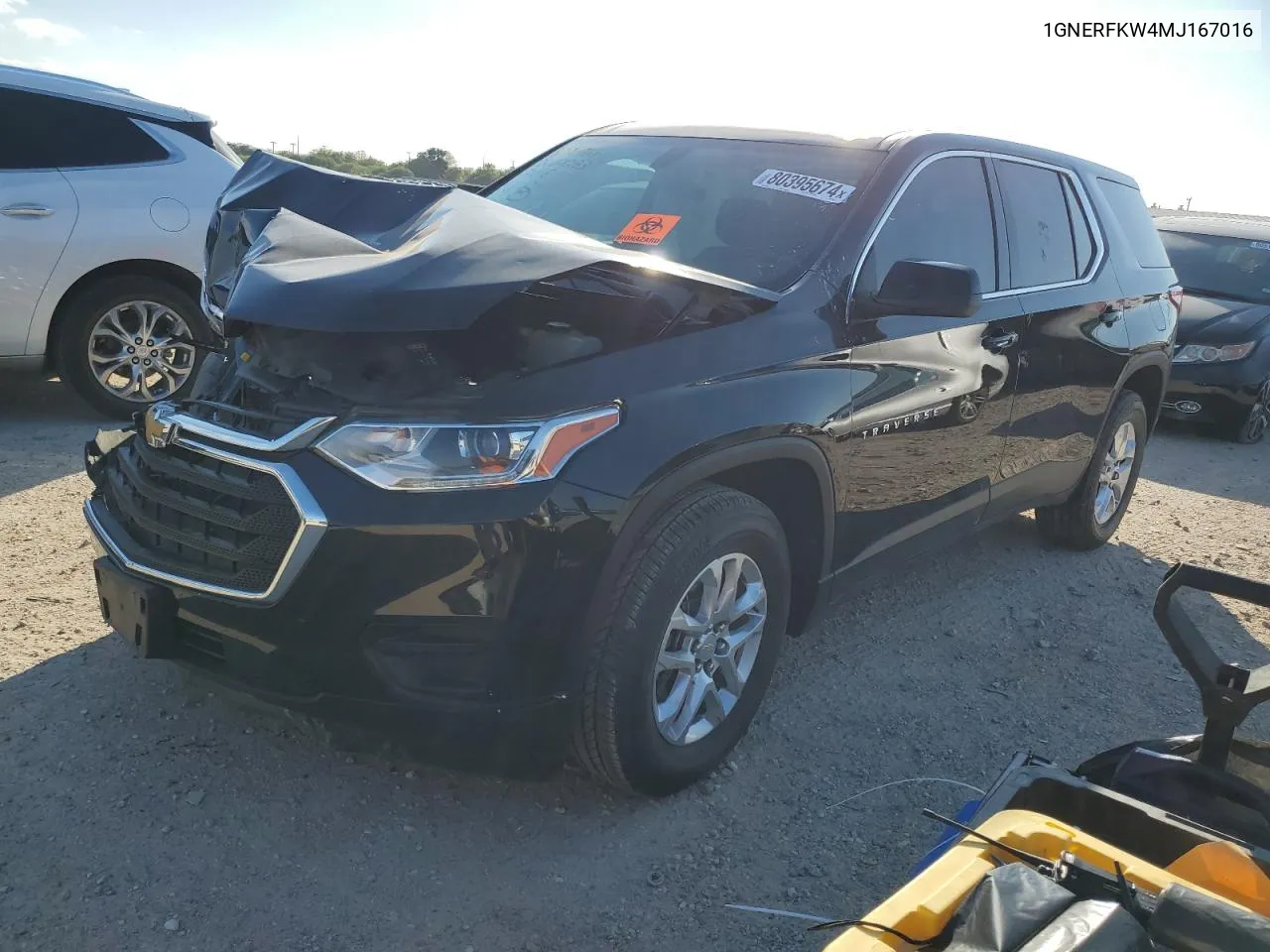 2021 Chevrolet Traverse Ls VIN: 1GNERFKW4MJ167016 Lot: 80395674