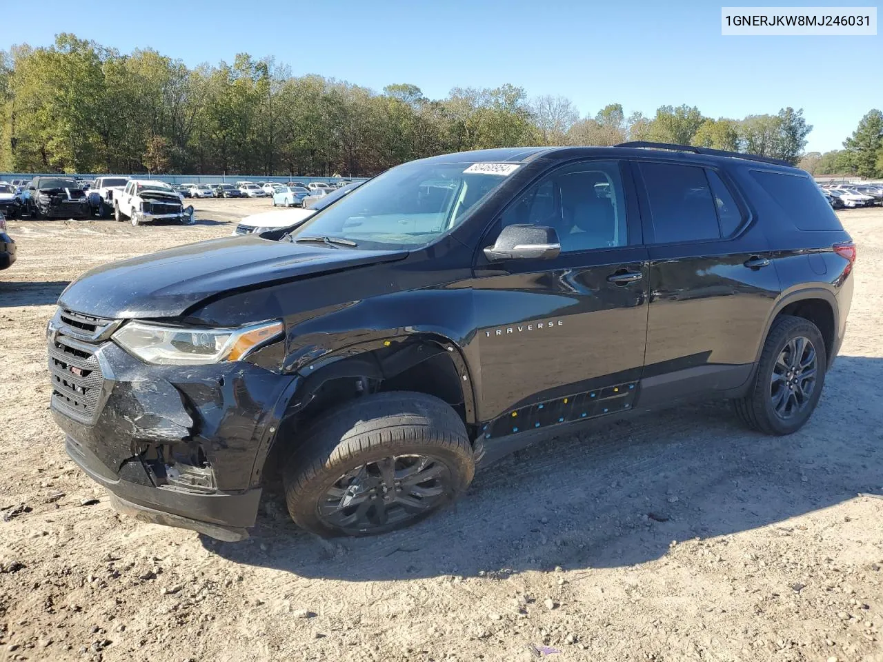 2021 Chevrolet Traverse Rs VIN: 1GNERJKW8MJ246031 Lot: 80468954