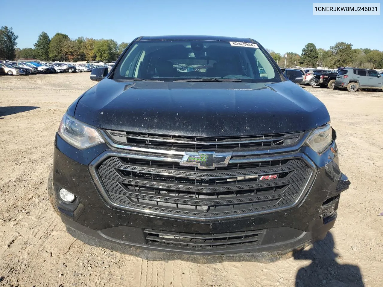 2021 Chevrolet Traverse Rs VIN: 1GNERJKW8MJ246031 Lot: 80468954