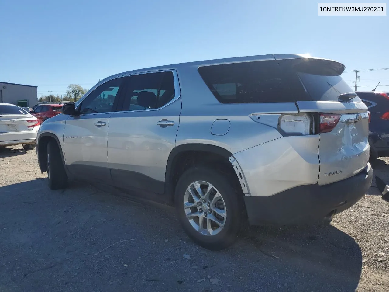 2021 Chevrolet Traverse Ls VIN: 1GNERFKW3MJ270251 Lot: 80706274