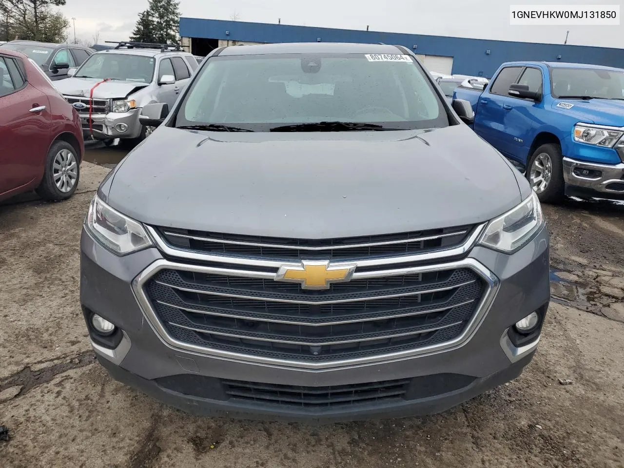 2021 Chevrolet Traverse Lt VIN: 1GNEVHKW0MJ131850 Lot: 80745064