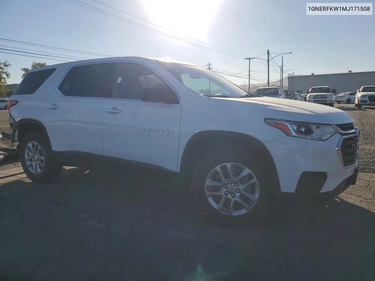 2021 Chevrolet Traverse Ls VIN: 1GNERFKW1MJ171508 Lot: 80886504