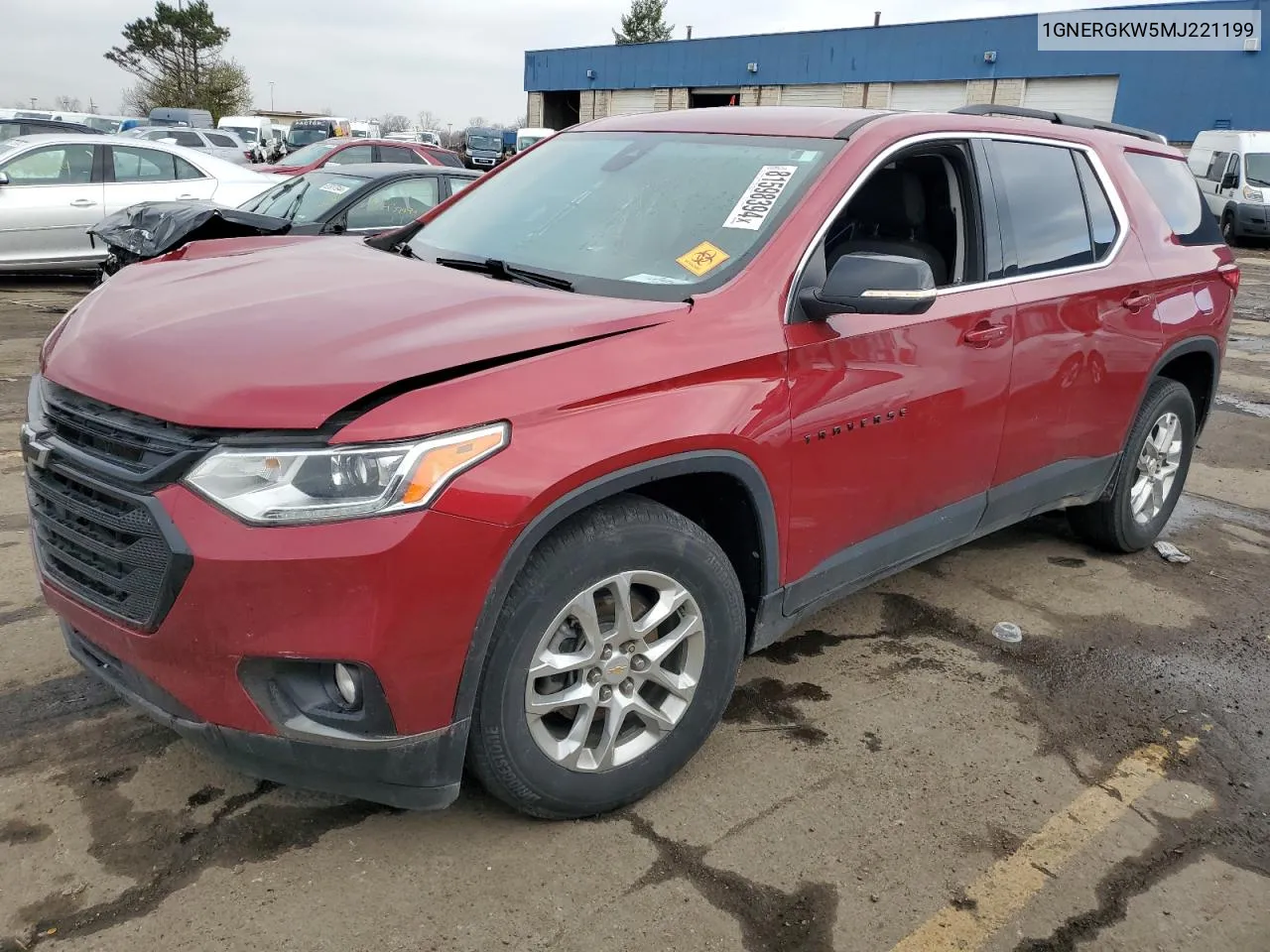 2021 Chevrolet Traverse Lt VIN: 1GNERGKW5MJ221199 Lot: 81598394