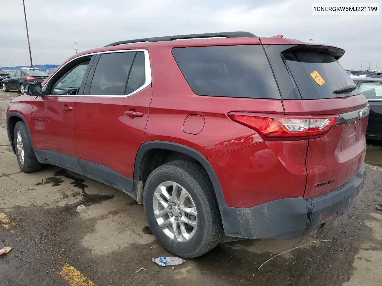 2021 Chevrolet Traverse Lt VIN: 1GNERGKW5MJ221199 Lot: 81598394