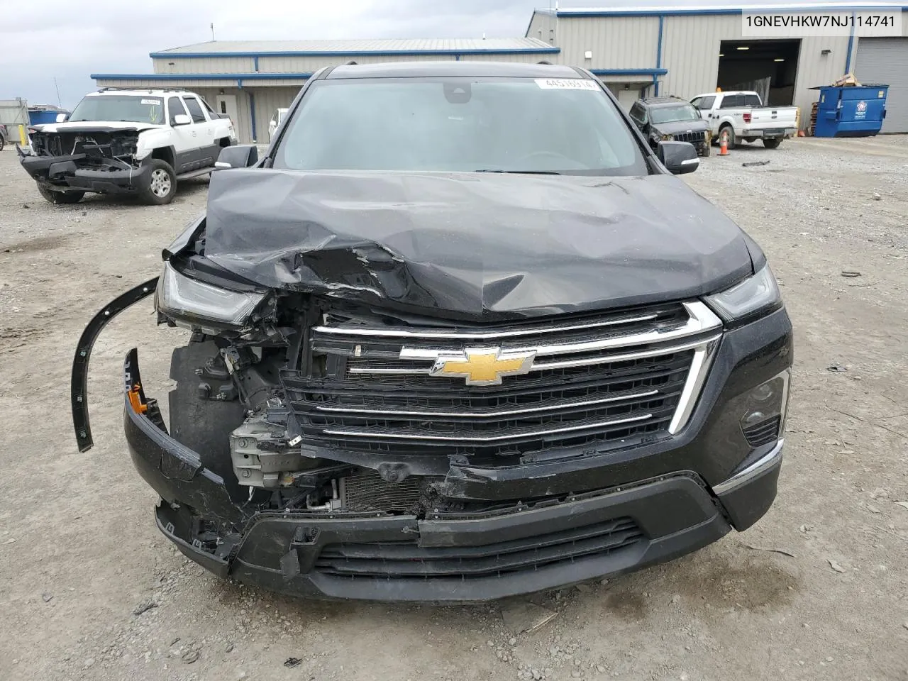 2022 Chevrolet Traverse Lt VIN: 1GNEVHKW7NJ114741 Lot: 44516914