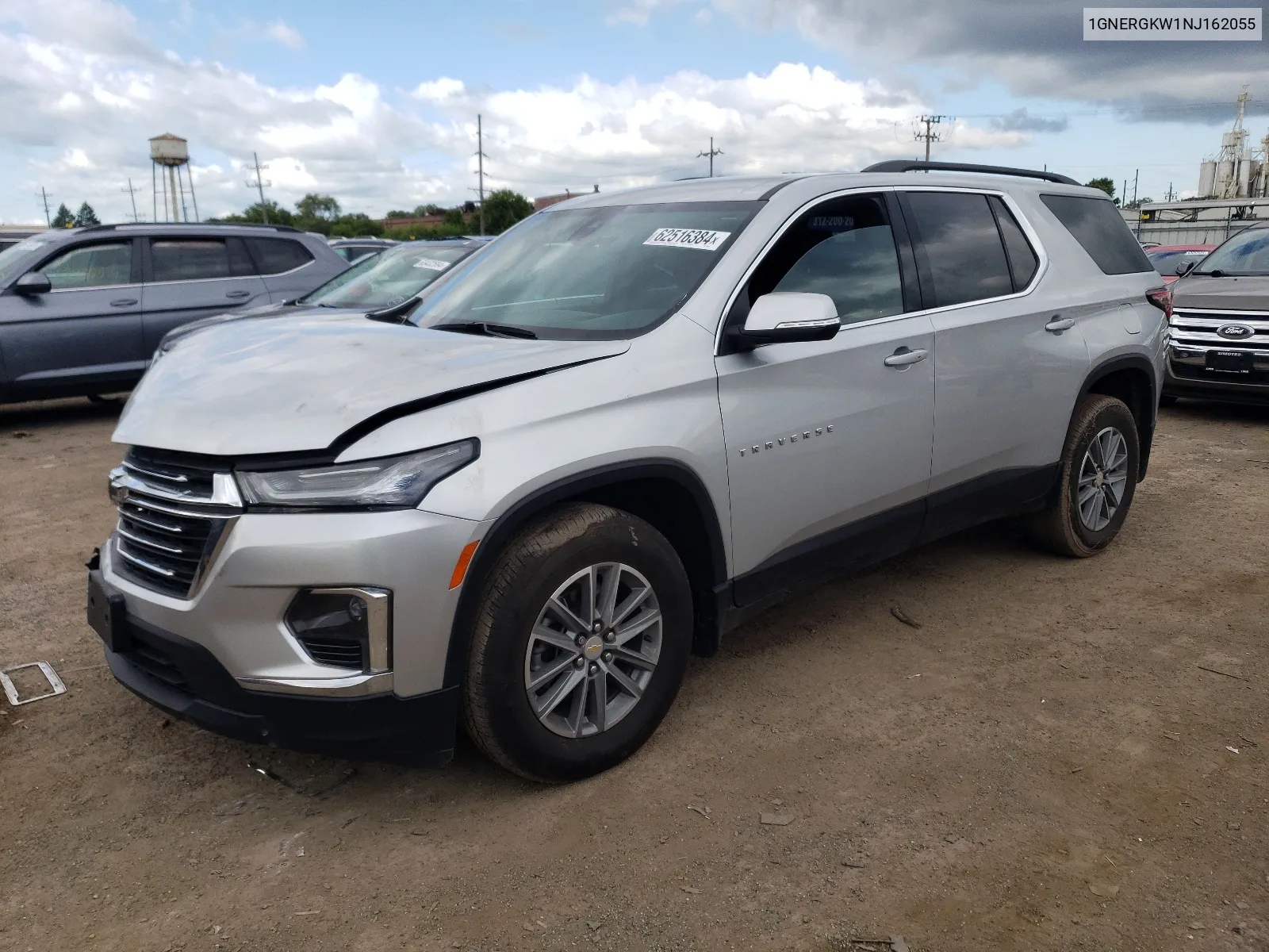 2022 Chevrolet Traverse Lt VIN: 1GNERGKW1NJ162055 Lot: 62516384