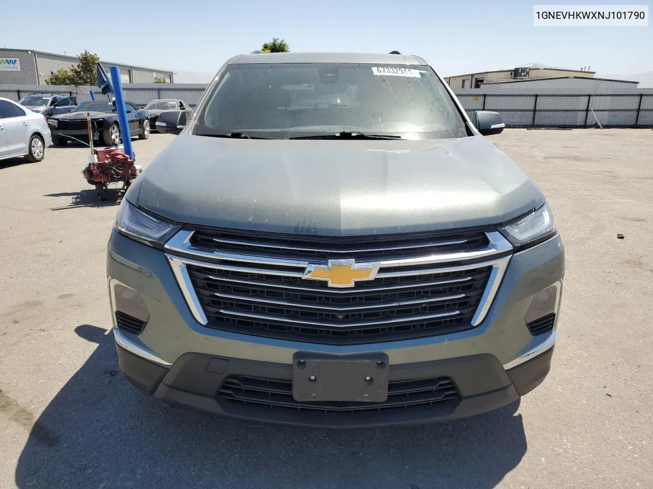 2022 Chevrolet Traverse Lt VIN: 1GNEVHKWXNJ101790 Lot: 67332944