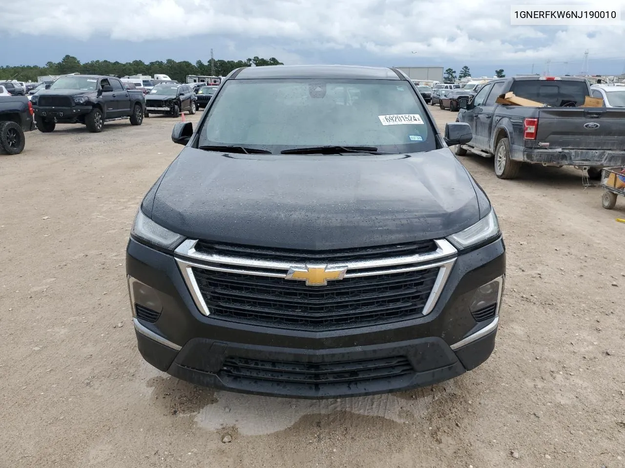 2022 Chevrolet Traverse Ls VIN: 1GNERFKW6NJ190010 Lot: 69201524