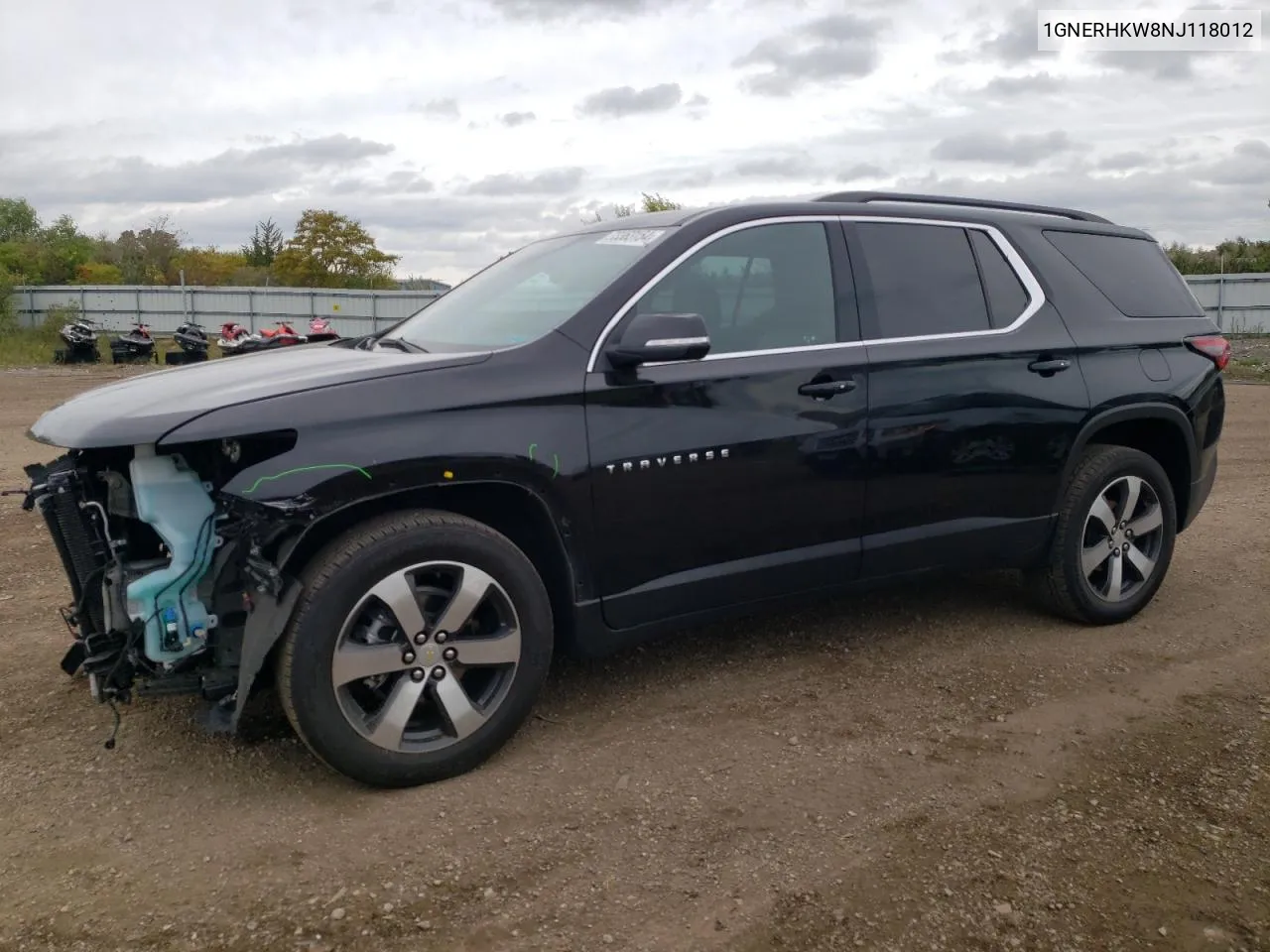 1GNERHKW8NJ118012 2022 Chevrolet Traverse Lt