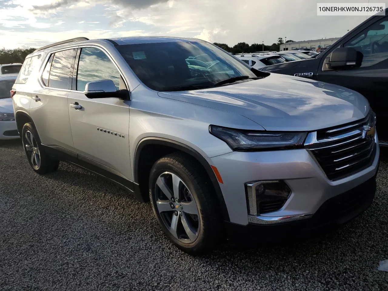 2022 Chevrolet Traverse Lt VIN: 1GNERHKW0NJ126735 Lot: 74347244