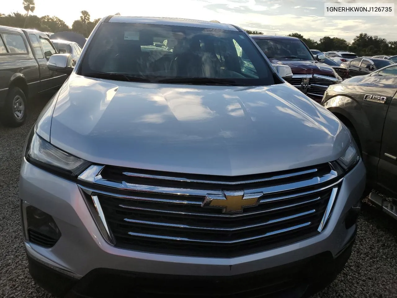 2022 Chevrolet Traverse Lt VIN: 1GNERHKW0NJ126735 Lot: 74347244