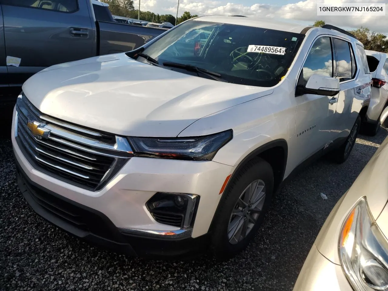 2022 Chevrolet Traverse Lt VIN: 1GNERGKW7NJ165204 Lot: 74489564