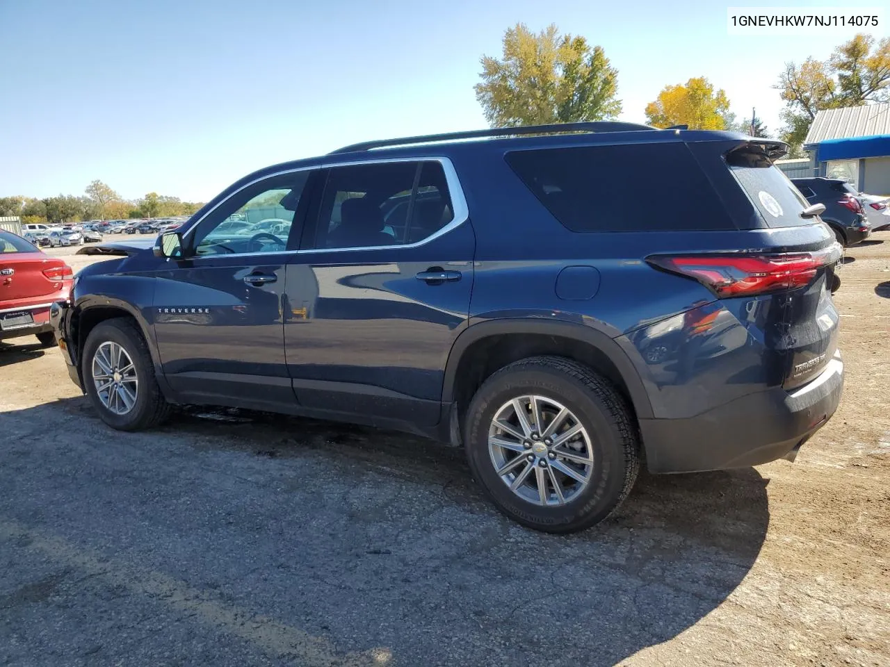 2022 Chevrolet Traverse Lt VIN: 1GNEVHKW7NJ114075 Lot: 78242394