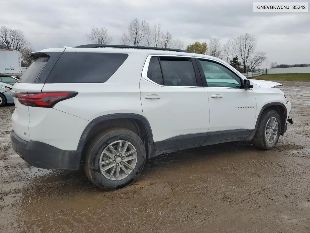 2022 Chevrolet Traverse Lt VIN: 1GNEVGKW0NJ185242 Lot: 80717324