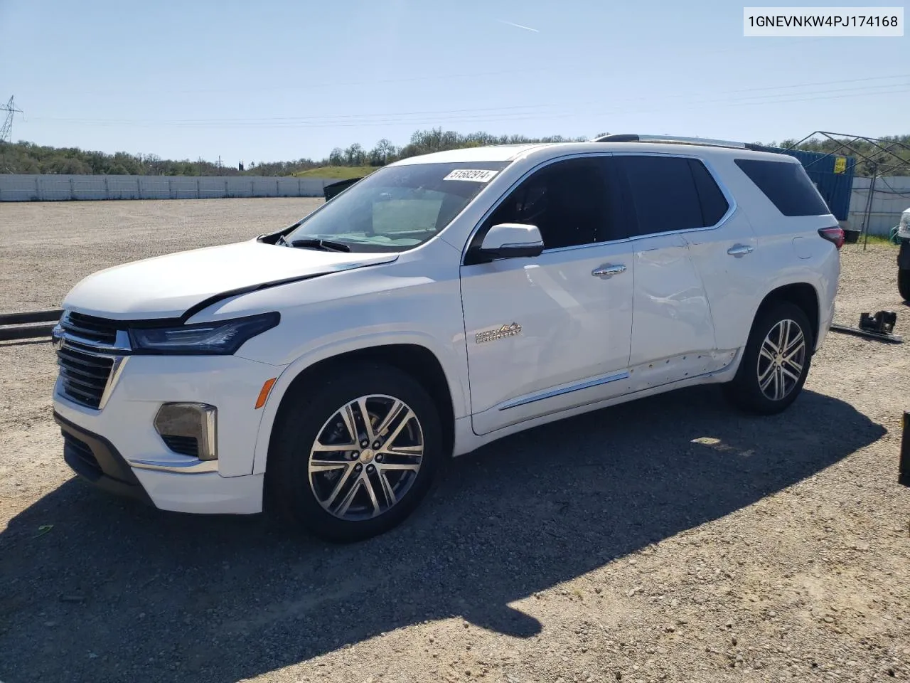 2023 Chevrolet Traverse High Country VIN: 1GNEVNKW4PJ174168 Lot: 51582914