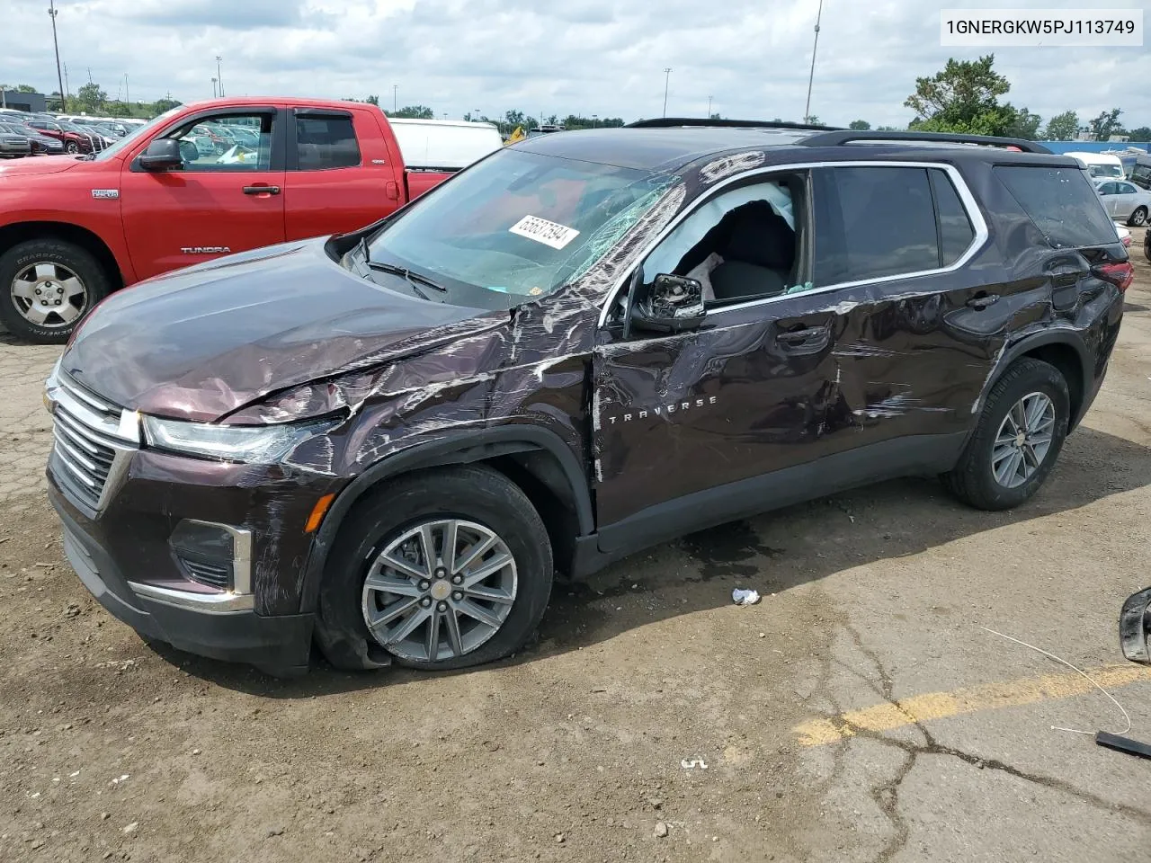 2023 Chevrolet Traverse Lt VIN: 1GNERGKW5PJ113749 Lot: 65637594