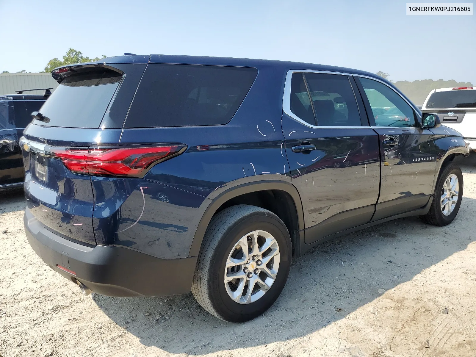 2023 Chevrolet Traverse Ls VIN: 1GNERFKW0PJ216605 Lot: 68091204