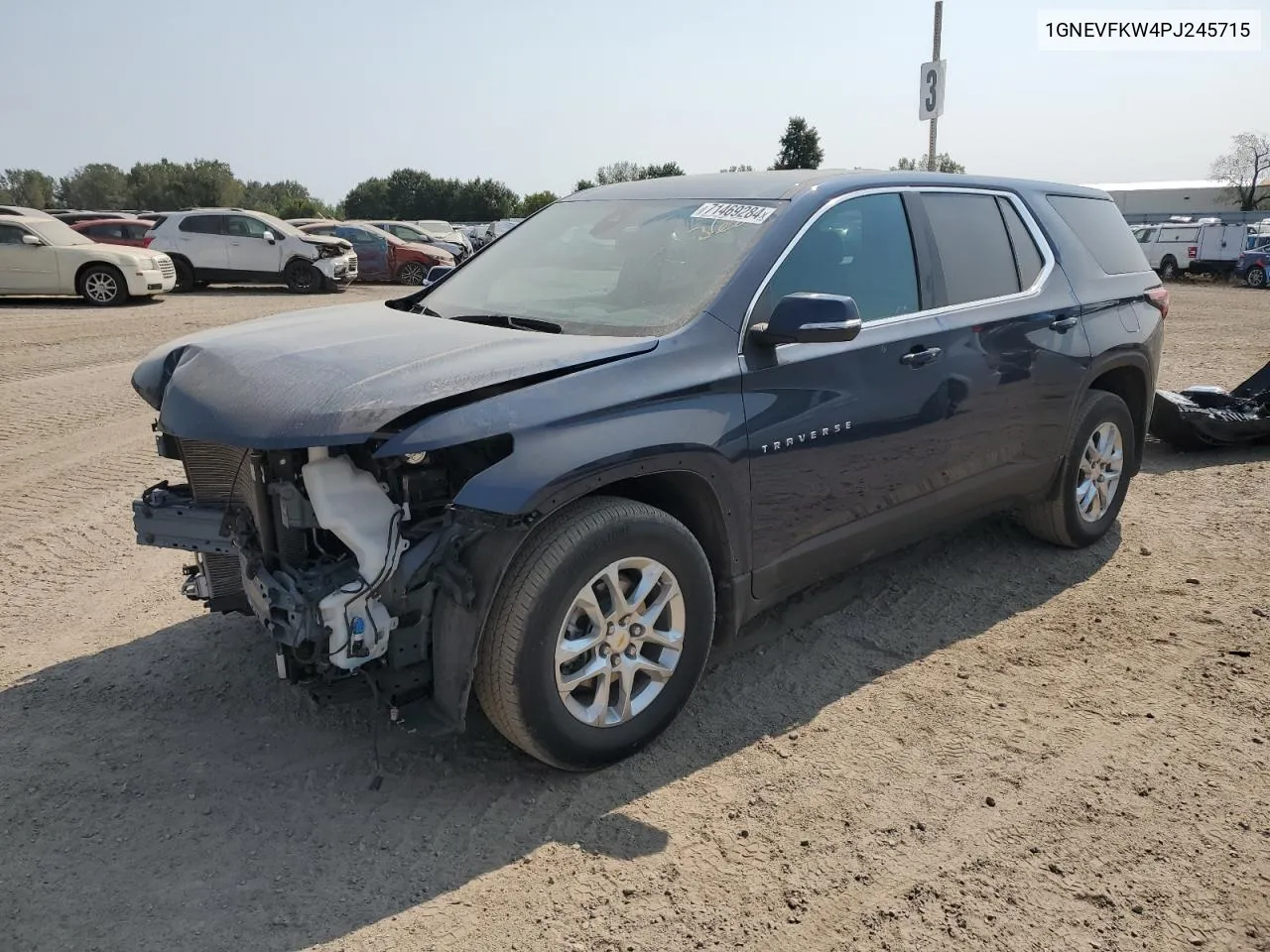 2023 Chevrolet Traverse Ls VIN: 1GNEVFKW4PJ245715 Lot: 71469284