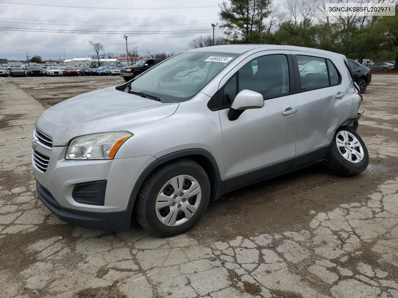 2015 Chevrolet Trax Ls VIN: 3GNCJKSB5FL202971 Lot: 44665224