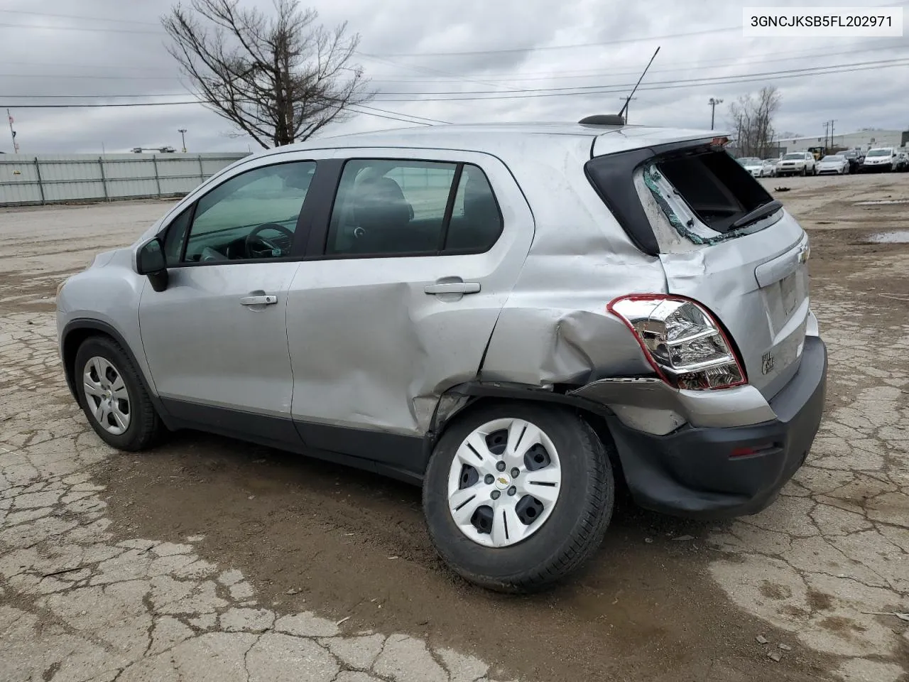 2015 Chevrolet Trax Ls VIN: 3GNCJKSB5FL202971 Lot: 44665224