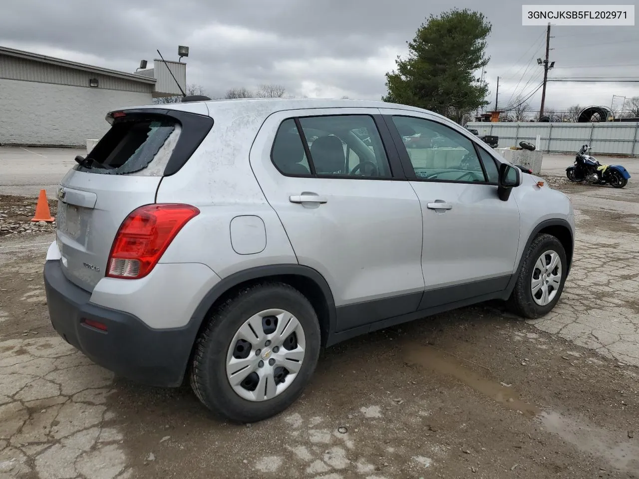 2015 Chevrolet Trax Ls VIN: 3GNCJKSB5FL202971 Lot: 44665224