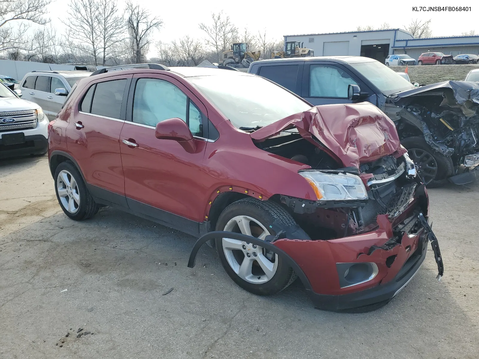 2015 Chevrolet Trax Ltz VIN: KL7CJNSB4FB068401 Lot: 46652214