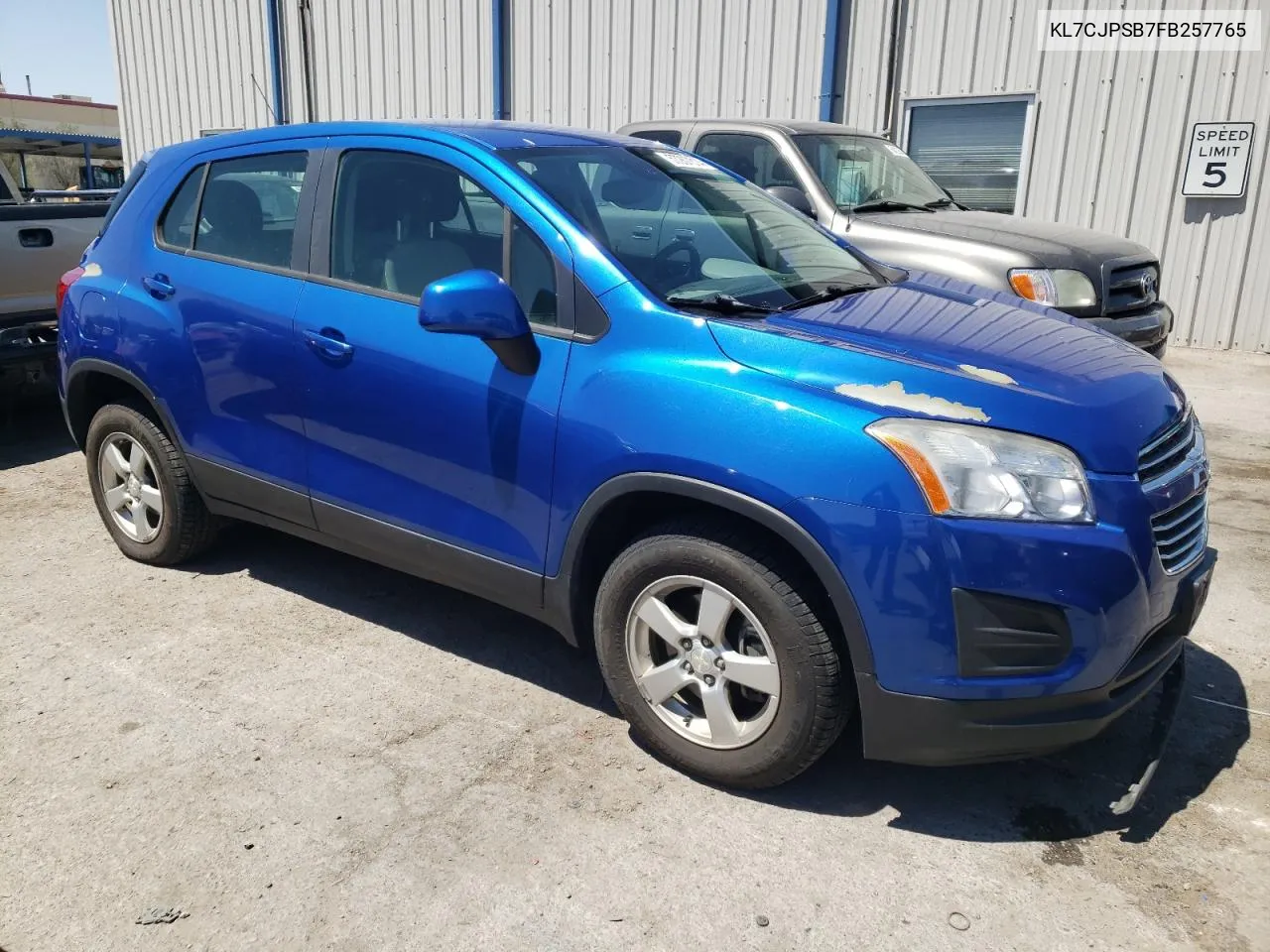 2015 Chevrolet Trax 1Ls VIN: KL7CJPSB7FB257765 Lot: 57267014