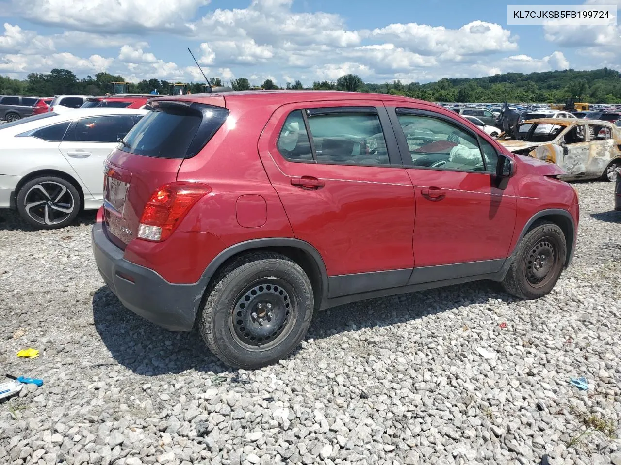 2015 Chevrolet Trax Ls VIN: KL7CJKSB5FB199724 Lot: 63339474