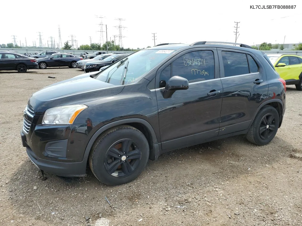 2015 Chevrolet Trax 1Lt VIN: KL7CJLSB7FB088887 Lot: 63664374