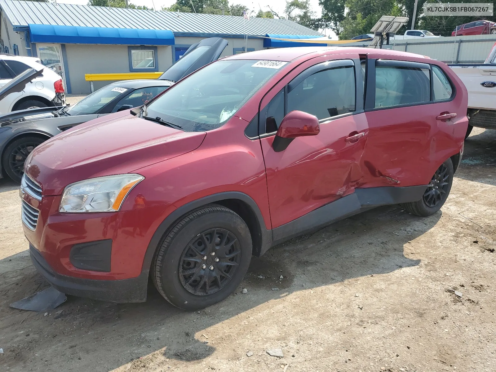 2015 Chevrolet Trax Ls VIN: KL7CJKSB1FB067267 Lot: 64981664